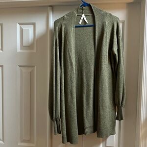 Dreamers Olive Green Cardigan Sweater